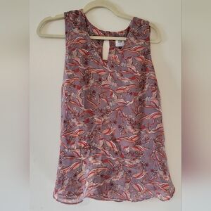 Purple and Red Crane Blouse